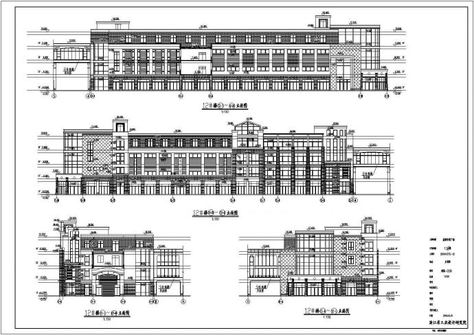 盐城中茵海华广场12#楼设计施工CAD建筑图_图1