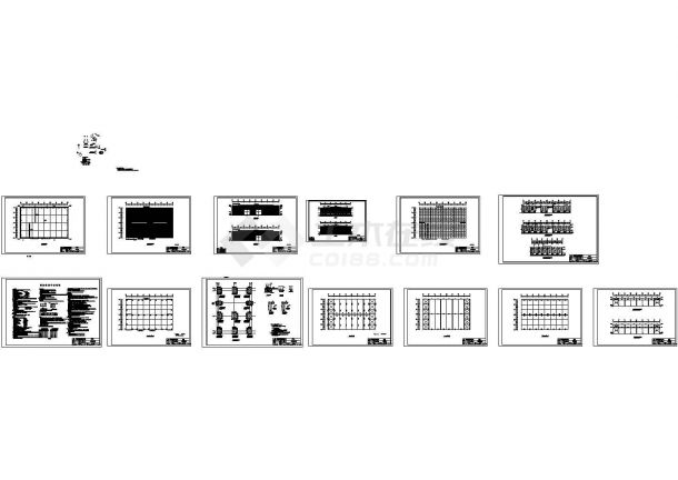 某机械公司单层钢结构厂房设计cad全套结构施工图（含设计说明）-图一