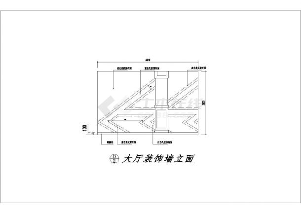 茶楼建筑设计方案及施工全套CAD图纸-图一