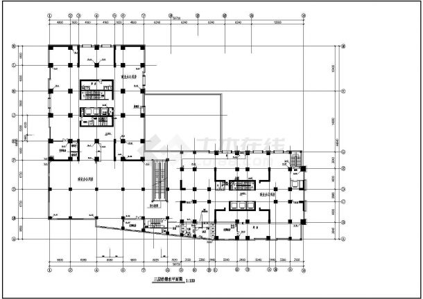 某28层高层住宅给排水设计方案全套CAD图纸-图一