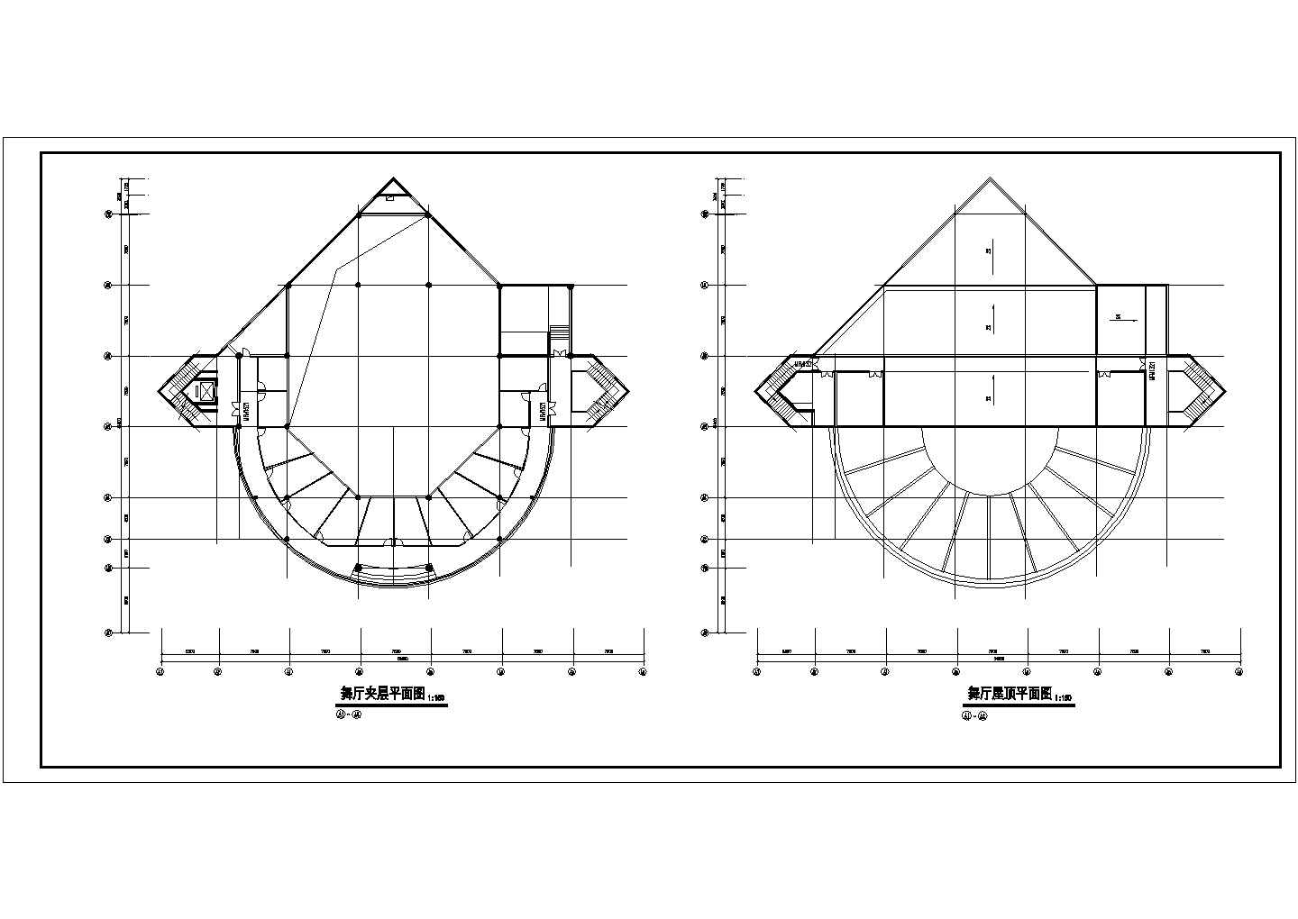 某酒店建筑设计方案及施工全套CAD平面图纸