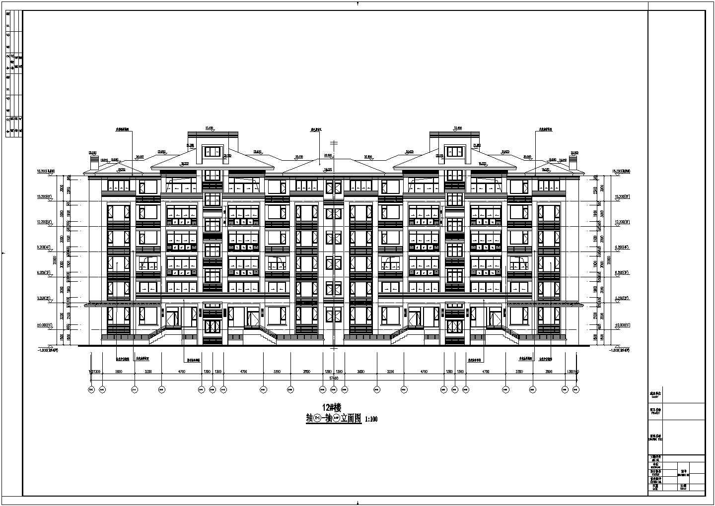 6层多层住宅全专业设计CAD施工图