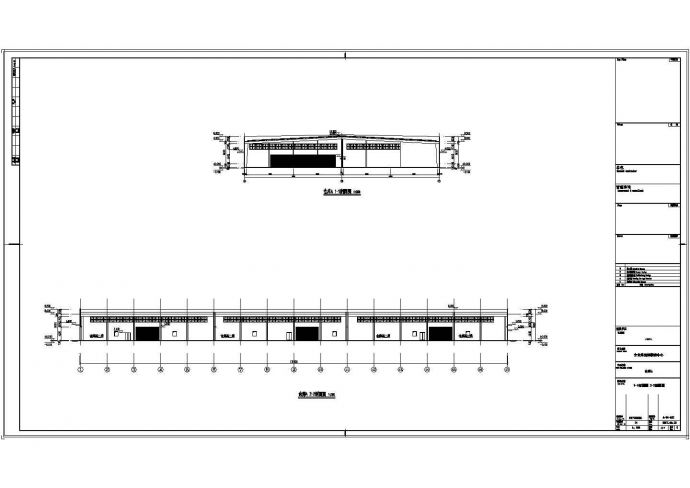 丙类单层钢结构排架仓库厂房建筑设计施工图_图1