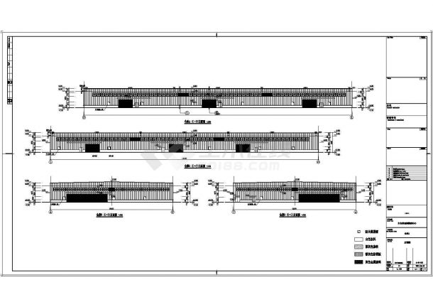 丙类单层钢结构排架仓库厂房建筑设计施工图-图二