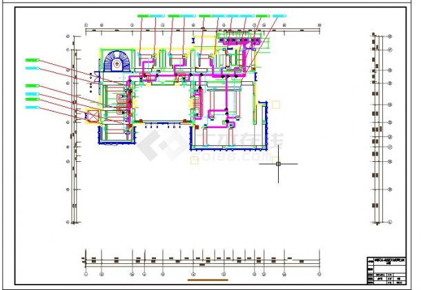 3层售楼处暖通设计施工CAD图纸-图二