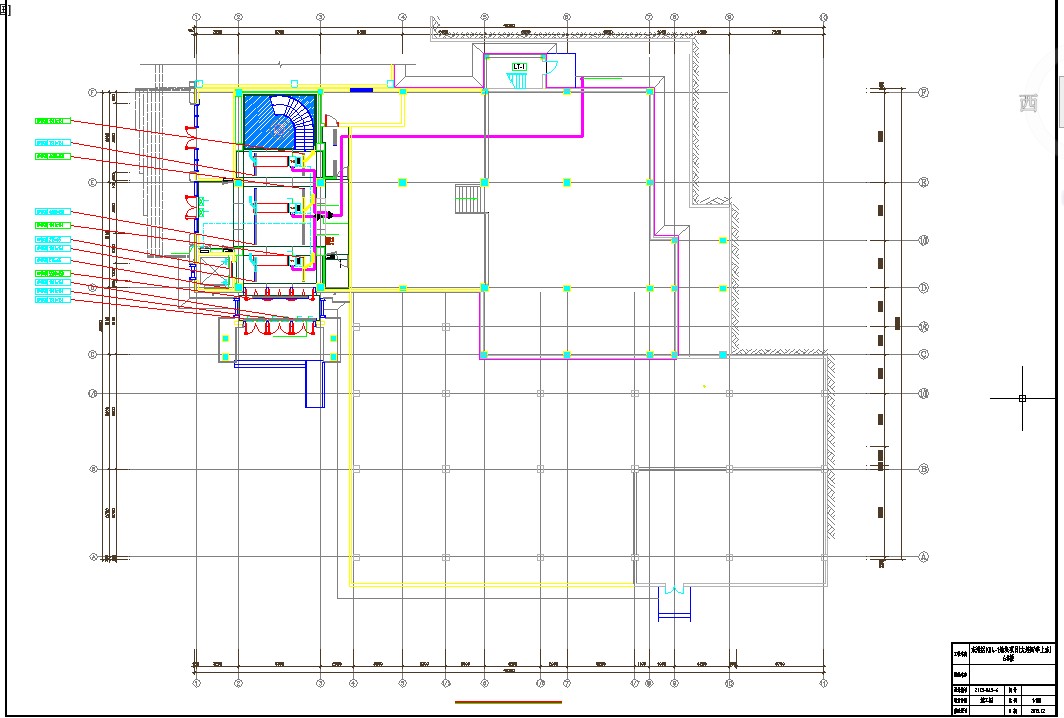 3层售楼处暖通设计施工CAD图纸