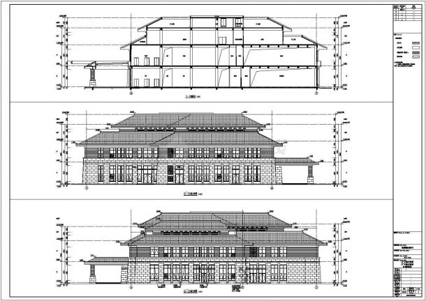 2层中式仿古会议中心建筑暖通设计施工图-图二