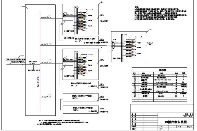 某地综合市场供配电安装工程电气设计图纸_图1