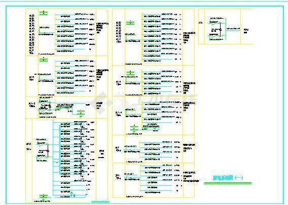 某四医院门诊大楼配电电气设计图纸-图一