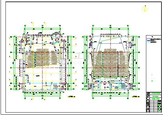 某地2层合班教室阶梯教室全专业设计施工图