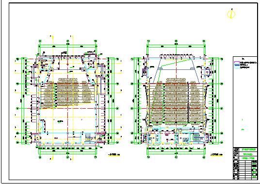 某地2层合班教室（阶梯教室）全专业设计施工图