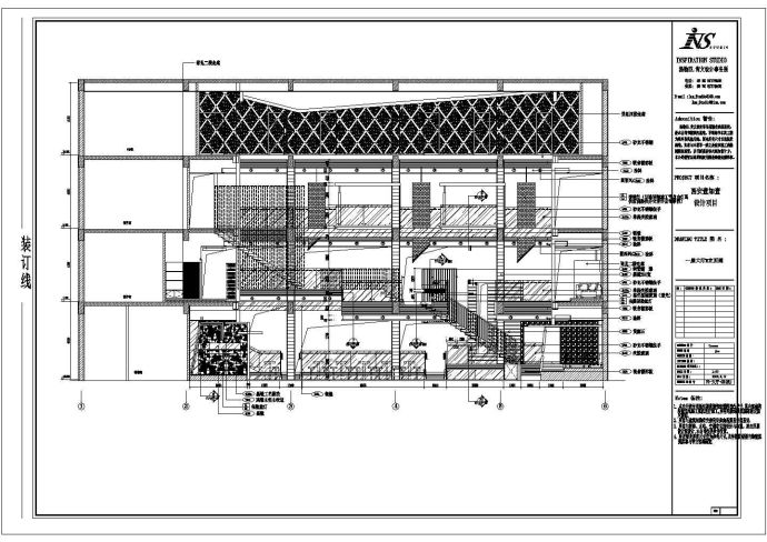 某地1+1私人会所装修CAD设计施工图_图1