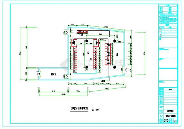 某大厦变配电室工程电气施工设计图-图一