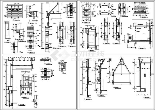 建筑大样设计图（建筑cad图纸）-图一