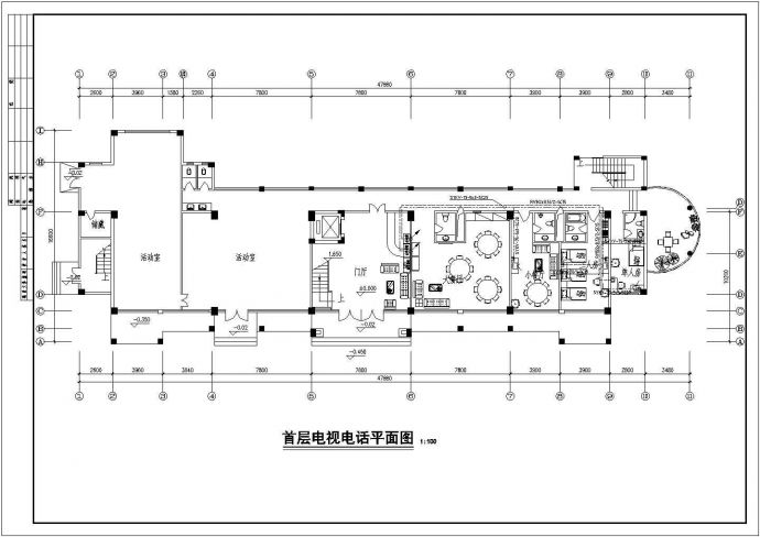 某多层招待所全套电气设计CAD施工图_图1