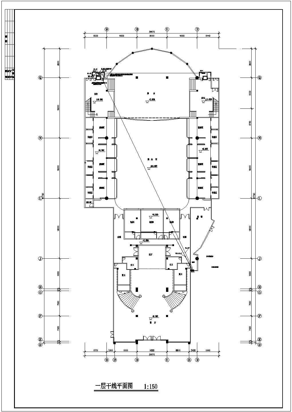 中国会所歌剧院电气设计CAD施工图