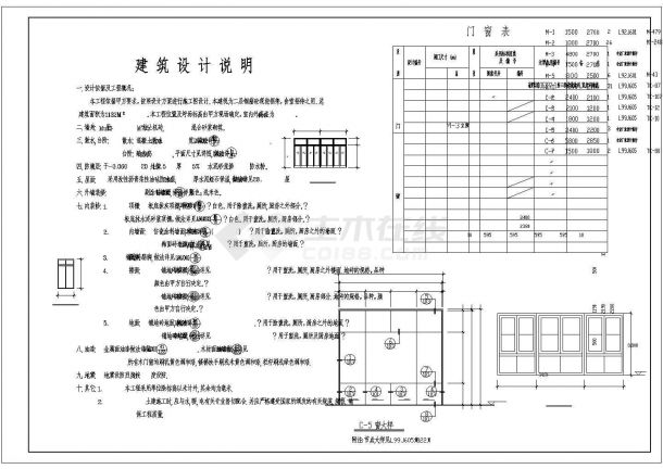 食堂宿舍综合楼建筑设计方案全套CAD图纸-图二