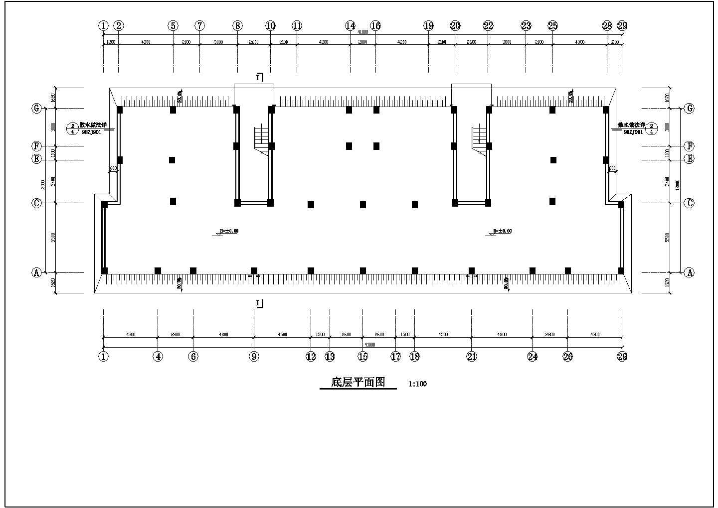 住宅设计及施工方案全套CAD平面图