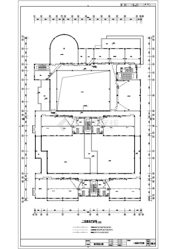 苏州省3层幼儿园电气设计全套施工图-图二
