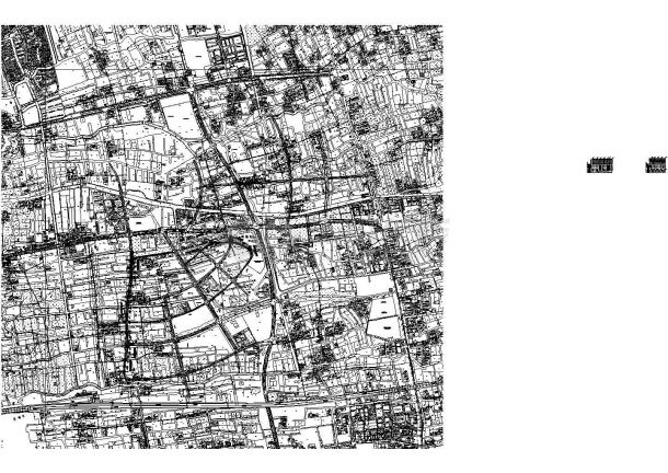 24m宽城市支路道路及雨污水设计cad图，共32张-图一