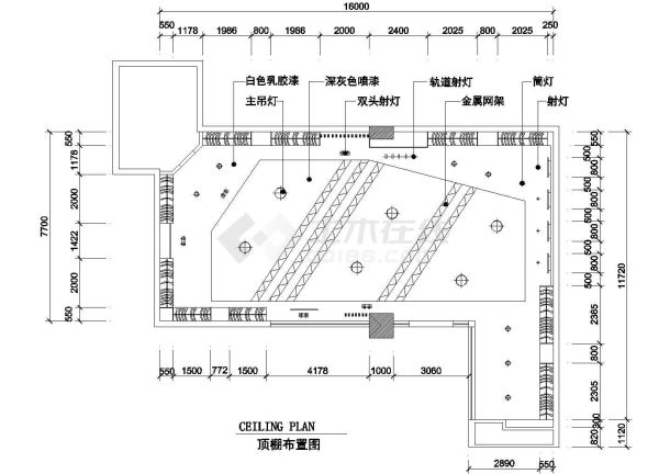 某地区大型服装店的装修设计CAD图-图二