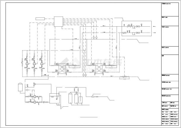 鄂尔多斯某小区换热站详细设计施工图-图二