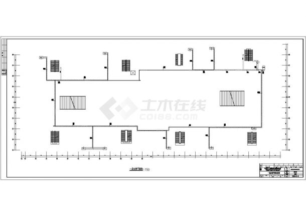 武汉市小商品批发市场空调水系统平面图-图二