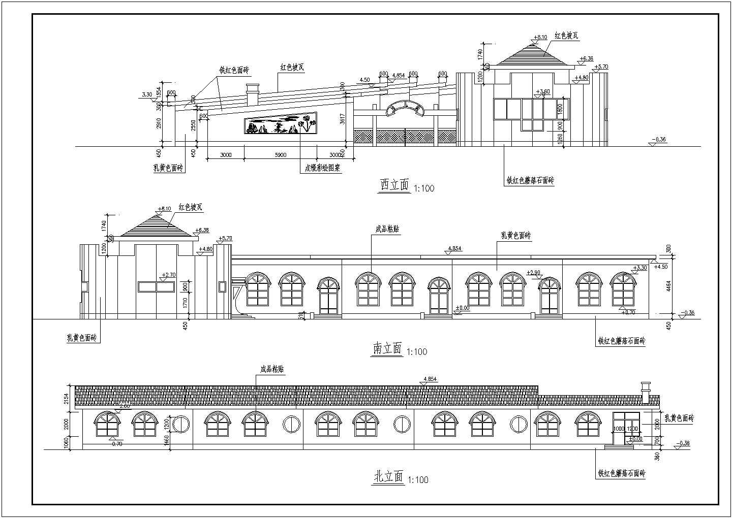 某小型幼儿园建筑cad施工图