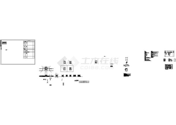 铁艺大门、门卫岗亭、围景墙建筑设计CAD图（含设计说明）-图一