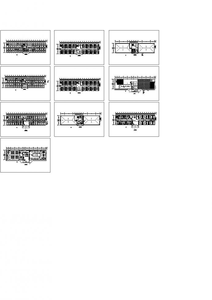 某五层洗浴中心装修方案CAD图纸设计_图1