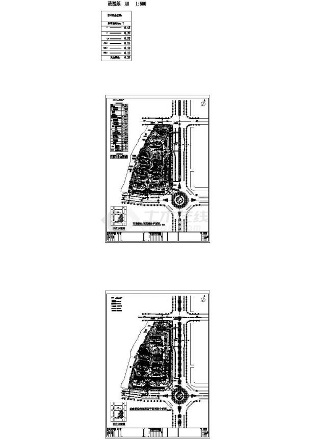 新世纪花园小区1-8号楼建筑施工图-图一