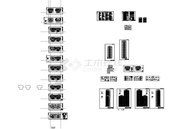 某12栋高层住宅楼建筑施工图纸-图一