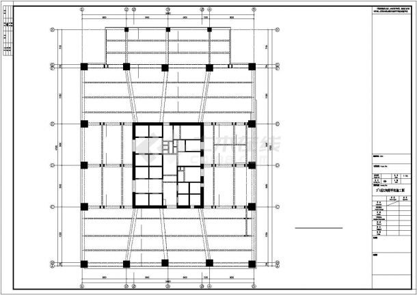 超高层办公楼框架核心筒结构设计图纸-图二