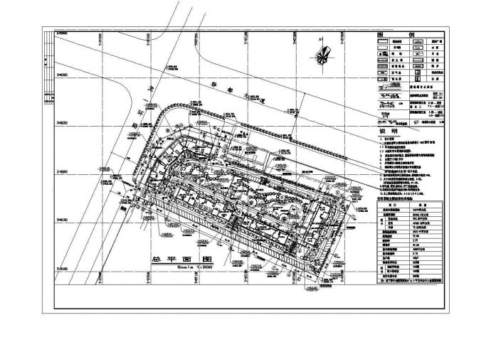 某小区总体规划及各个单元楼建施图设计（精品）_图1