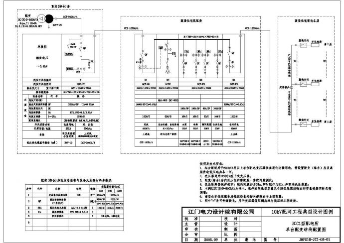 某市10kV变电站公用电cad电气设计施工图_图1