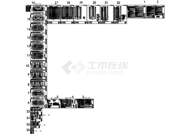 大同天下E1-1号住宅楼建筑施工图-图一