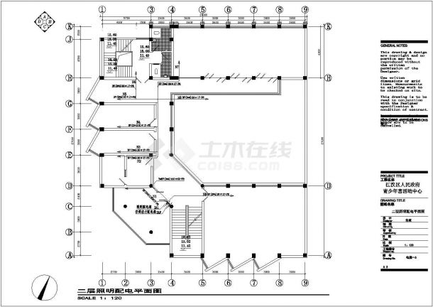 某超市水利电气设计方案CAD施工图-图一