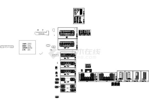 浙江北景园图纸经济适用房建筑施工图-图一