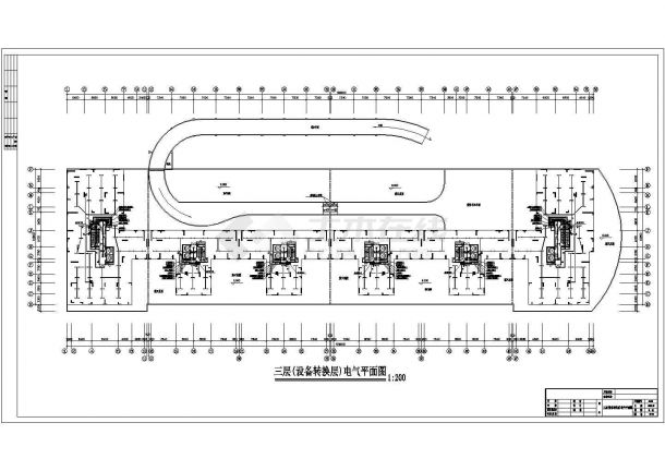 某高层商住楼电气设计CAD施工图纸-图二