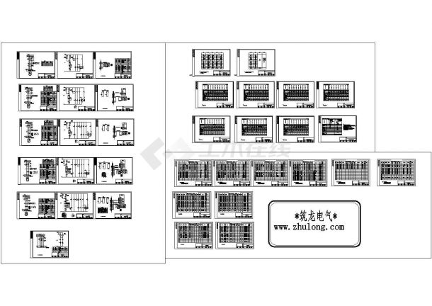 污水处理厂低压配电成套设计电气CAD图纸-图一