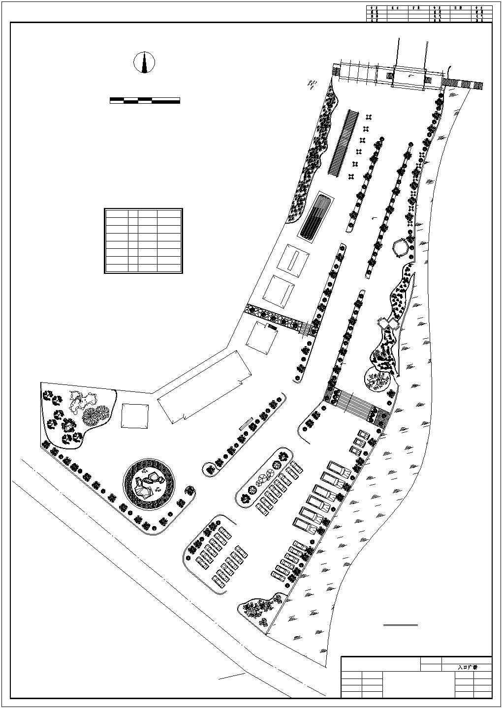 风景区入口广场平面规划图