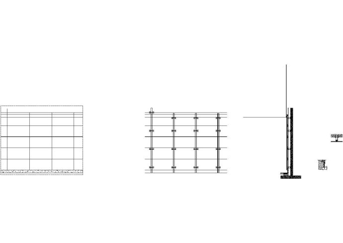墙体干挂铝板详细cad节点详图_图1