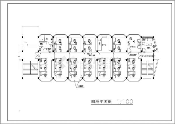 某地区办公楼综合布线电气设计方案图-图二