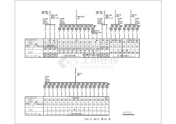 1045平方米公寓宿舍楼电气设计施工CAD图-图二