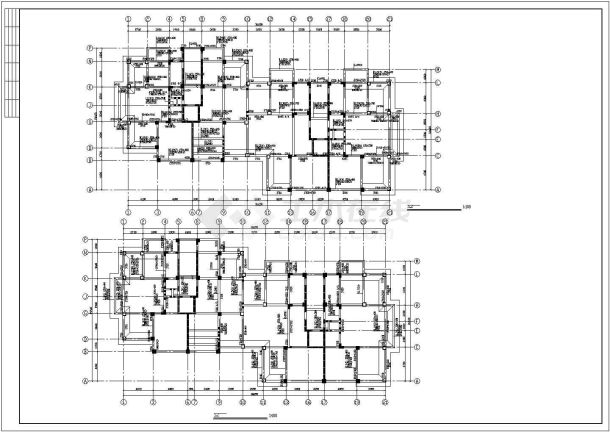详细框剪结构住宅楼详细施工工程图-图二