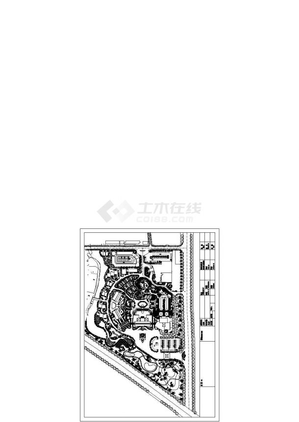 苏州金凤凰温泉度假村景观规划设计cad图纸（甲级设计院设计）-图一