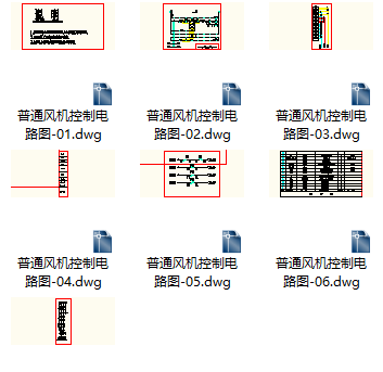 简单实用的普通风机电气控制原理图纸-图一