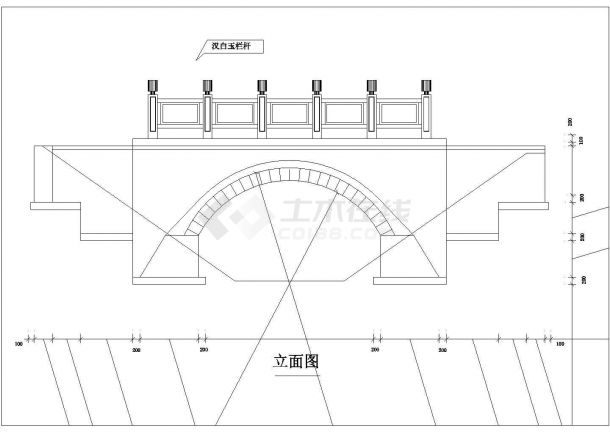 一个跨径4.6m的小石桥初步设计图纸-图二