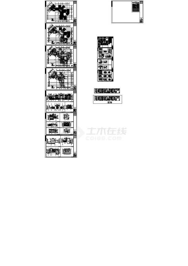 海南某别墅全套建筑施工图-图一