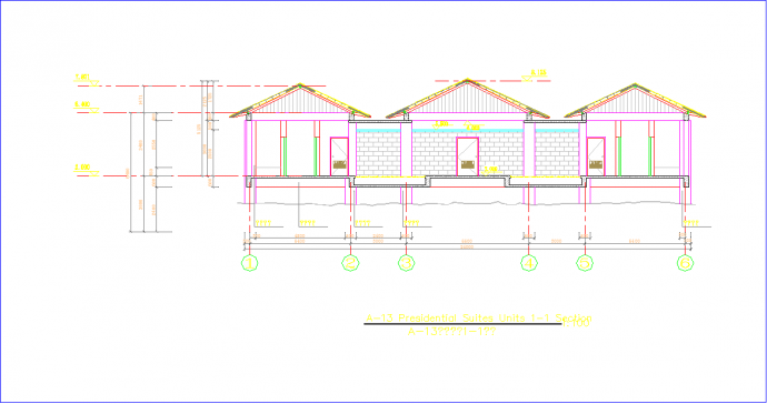 某渡假村总统套房全套施工CAD建筑图_图1